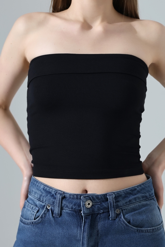 21922 KADIN MADONNA YAKA FULL LYC VSK RİBANA STRAPLEZ ATLET 