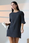 21493 KADIN 7X4 KAŞGORSE  OVERSİZE  YANLARI YIRTMAÇLI BİSİKLET TUNİK TSHIRT 21493 KADIN 7X4 KAŞGORSE  OVERSİZE  YANLARI YIRTMAÇLI BİSİKLET TUNİK TSHIRT