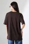 21752 KADIN OVERSİZE KOMPAKT PAMUKLU KISA KOL BİSİKLET TSHIRT