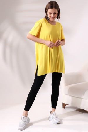 19598 KADIN KISA KOL KATLAMA. YANL YARI DİKİŞSİZ VE YIRTM.VSK BİSİKLET YAKA TUNİK TSHIRT 19598 KADIN KISA KOL KATLAMA. YANL YARI DİKİŞSİZ VE YIRTM.VSK BİSİKLET YAKA TUNİK TSHIRT