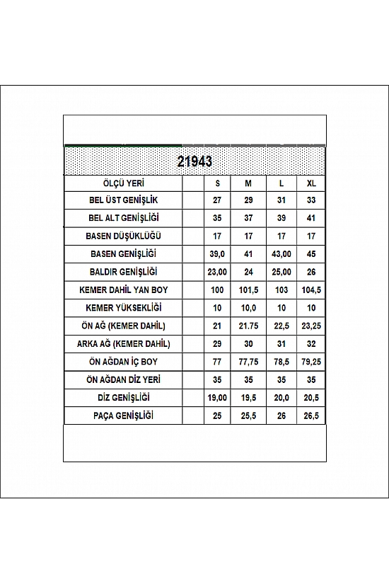 21943 KADIN FULL LYC RİB PAÇASI GENİŞ PANTOLON