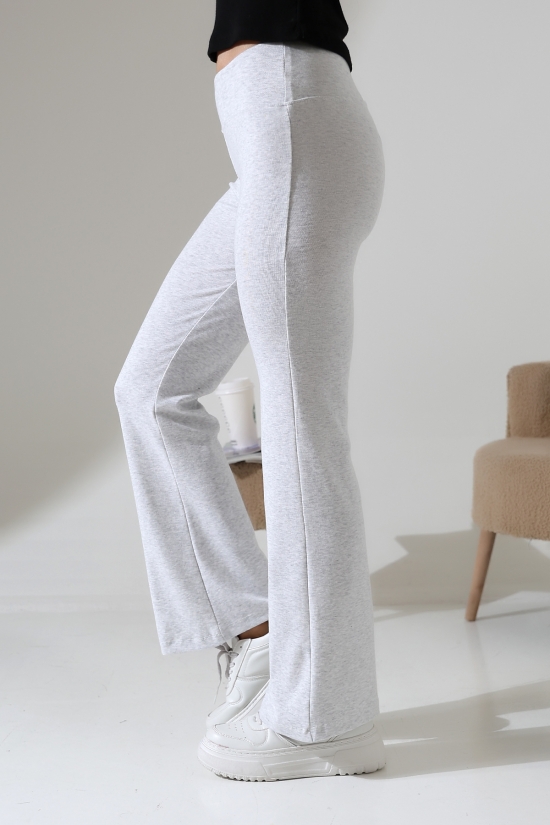 21943 KADIN FULL LYC RİB PAÇASI GENİŞ PANTOLON