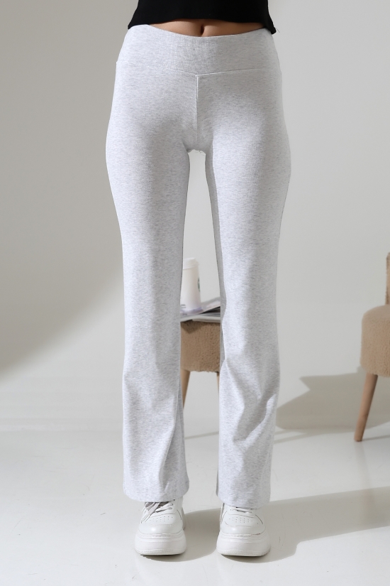 21943 KADIN FULL LYC RİB PAÇASI GENİŞ PANTOLON