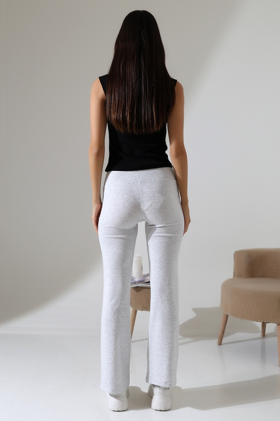 21943 KADIN FULL LYC RİB PAÇASI GENİŞ PANTOLON