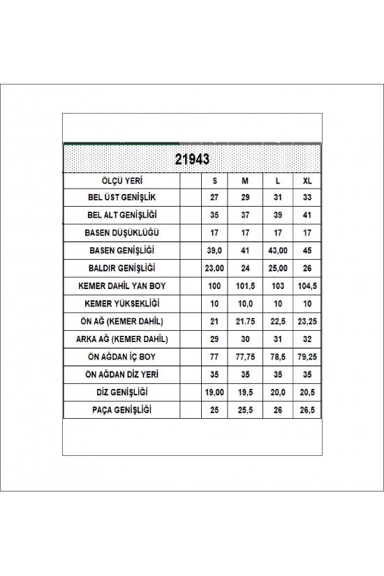 21943 KADIN FULL LYC RİB PAÇASI GENİŞ PANTOLON