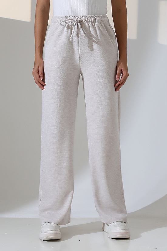 22165 KADIN FIRÇALI SELANİK CEPLİ İNCE BELLASTİKLİ PAÇASI AÇIK SALAŞ PANTOLON 