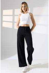 22143 KADIN  DİAGONEL ŞARDONSUZ 3 İP PENYE KOMPAKT KEMERİ KAŞGORSELİ  PAÇASI AÇIK EŞOFMAN PANTOLON 