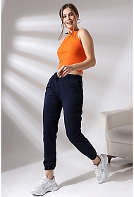 21473  KADIN CEPLİ PAÇASI LAST. 2 İP PANTOLON 