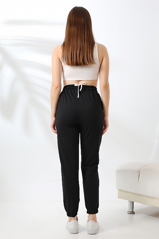 21633 KADIN FULL LYC PENYE COMPACKT 2 İPLİK CEPLİ PAÇASI LAST. EŞOFMAN PANTOLON 