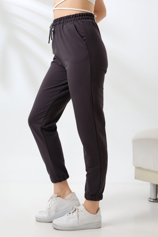 21633 KADIN FULL LYC PENYE COMPACKT 2 İPLİK CEPLİ PAÇASI LAST. EŞOFMAN PANTOLON 