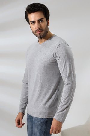 19647 ERKEK REGULAR FİT UZUN KOL V YAKA TSHIRT 19647 ERKEK REGULAR FİT UZUN KOL V YAKA TSHIRT