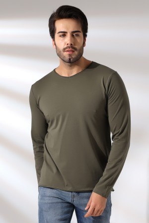 19698 ERKEK REGULAR FİT UZUN KOL PİS V YAKA TSHIRT 19698 ERKEK REGULAR FİT UZUN KOL PİS V YAKA TSHIRT