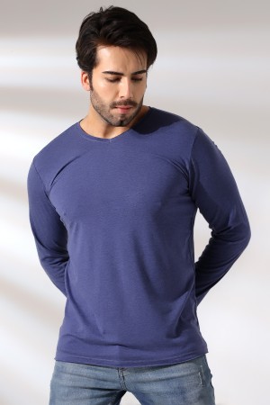19698 ERKEK REGULAR FİT UZUN KOL PİS V YAKA TSHIRT 19698 ERKEK REGULAR FİT UZUN KOL PİS V YAKA TSHIRT