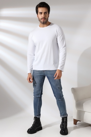 21483 ERKEK REGULAR FİT UZUN KOL BİSİKLET YAKA TSHIRT