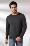ERKEK REGULAR FİT UZUN KOL BİSİKLET YAKA TSHIRT