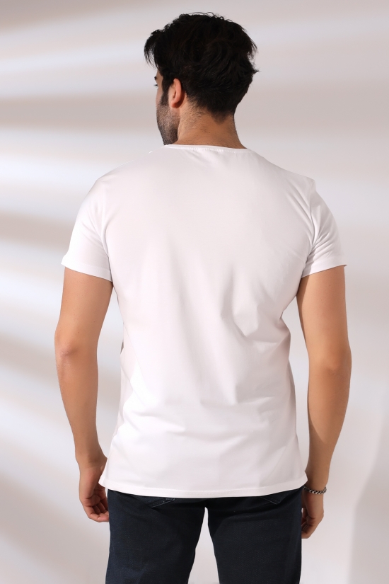 19953 ERKEK REGULAR FİT KISA KOL V YAKA TSHIRT