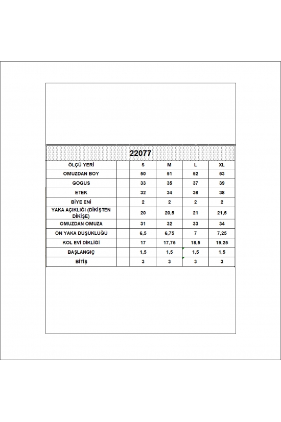 22077 KADIN FULL LYC RİB 10 DÜĞMELİ KOLSUZ YELEK 