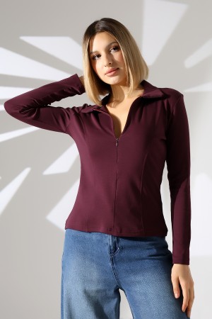 22113  KADIN GÖMLEK YAKA UZUN KOL GİZLİ FERMUARLI  FULL LYC RİBANA YANLARI KUPLU PARÇALI ETEĞİ VOLANLI TSHIRT  22113  KADIN GÖMLEK YAKA UZUN KOL GİZLİ FERMUARLI  FULL LYC RİBANA YANLARI KUPLU PARÇALI ETEĞİ VOLANLI TSHIRT