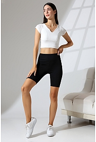 21838 KADIN DALGIÇ FULL LYC YÜKSEK BEL KARYOKALI GENİŞ BANT SPOR ŞORT TAYT 