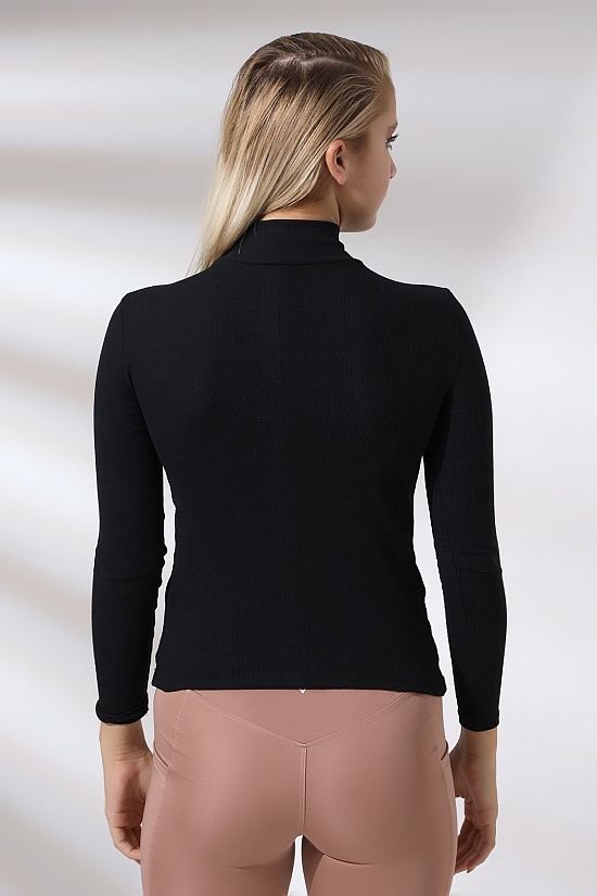 20535  BAYAN YARIM BALIKÇI UZUN KOL 2X2 LYC KAŞG0RSE TSHIRT 