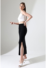 21921 KADIN FULL LYC VSKRİBANA TEK YIRTMAÇLI UZUN  ETEK 