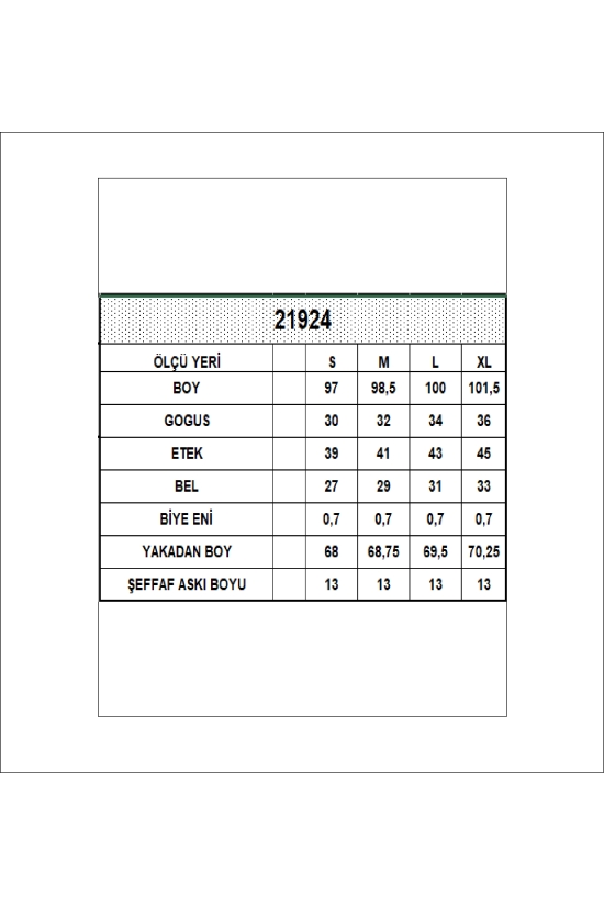 21924  KADIN FULL LYC VİSK.RİBANA BOYDAN ASKILI KOLSUZ ELBİSE  